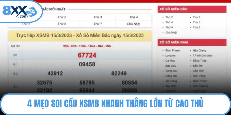 4 mẹo soi cầu XSMB nhanh thắng lớn từ cao thủ