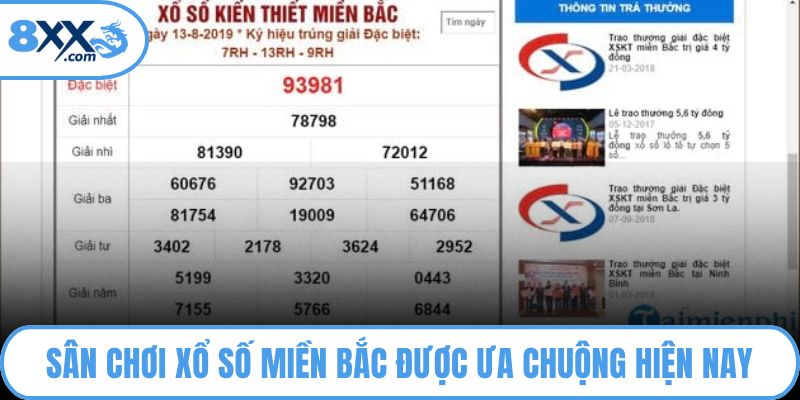 Sân chơi xổ số miền Bắc được ưa chuộng hiện nay